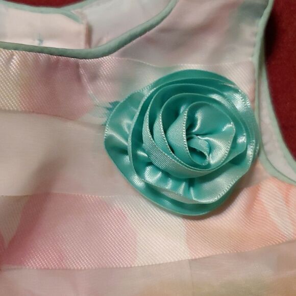 Wonder NationĀ Infant Girls Sheer Pink Floral Dress Size 0-3 Months - Picture 6 of 8